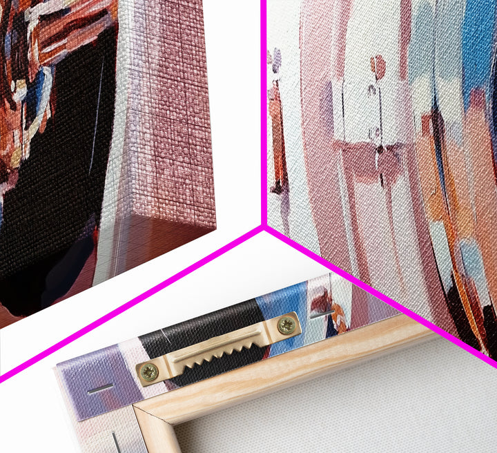 Bank Vault, Industrial Decor, Metallic Wall Art, Framed Canvas Print, Steampunk Aesthetic, Modern Office Artwork, Unique Home Decor