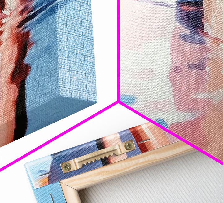 Beach Reflections, Sunset Art, Coastal Wall Decor, Canvas Print, Pastel Seascape, Ocean Painting, Bedroom Wall Art, Beach Art