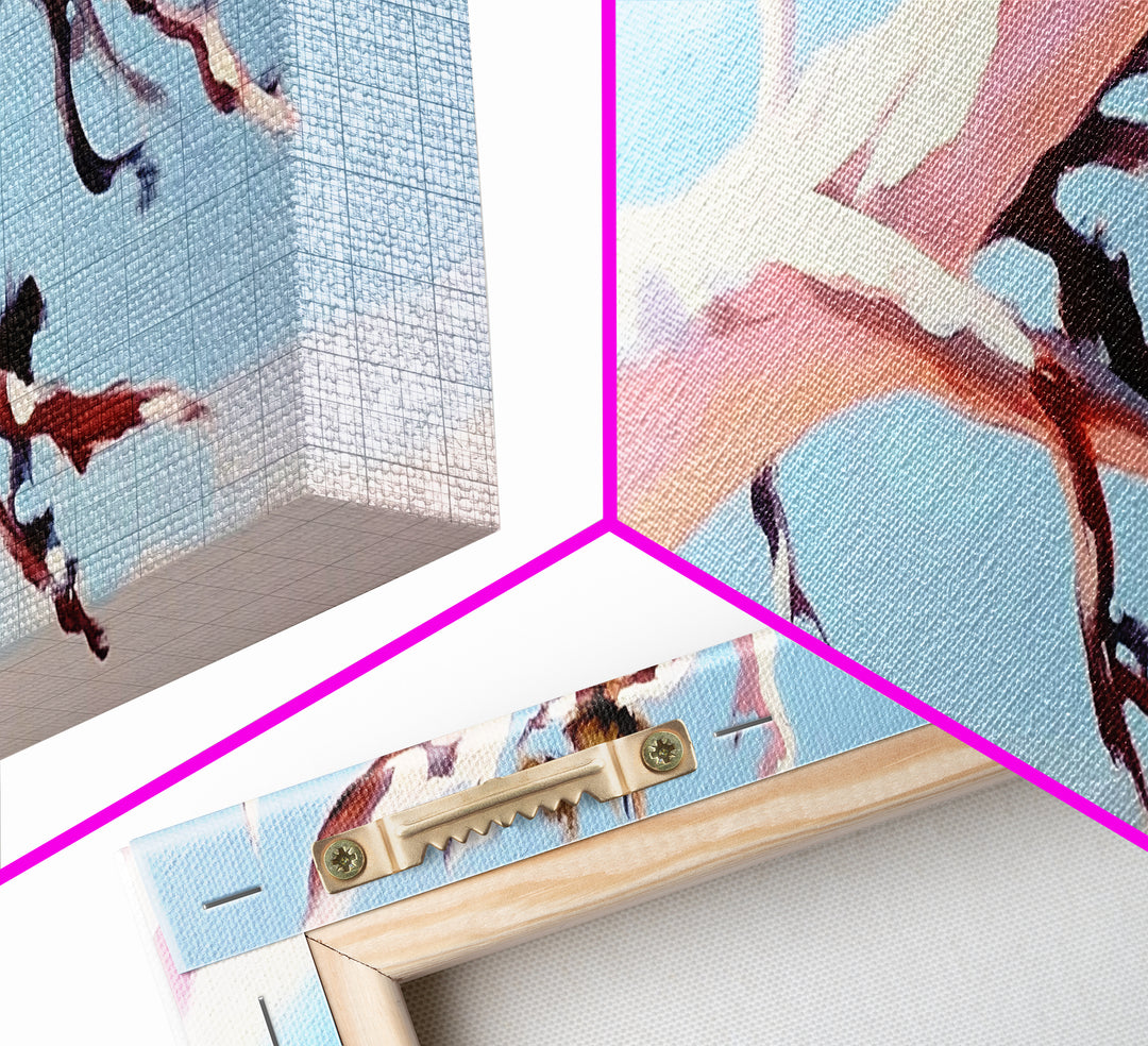 Desert Tree, Abstract Landscape, Earthy Tones, Canvas Print, Minimalist Nature Art, Living Room Wall Decor, Modern Boho Painting