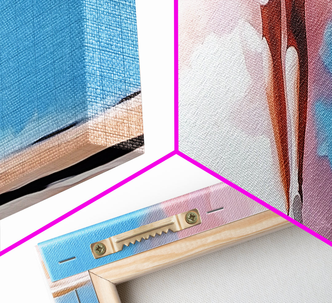 Dreamy Clouds, Surreal Art, Fantasy Landscape, Ethereal Sky, Canvas Print, Bedroom Wall Art, Pastel Minimalist Home Decor