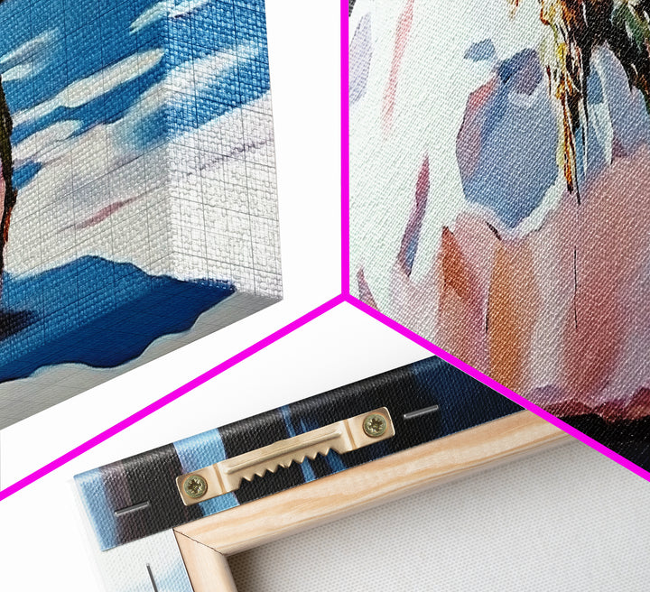 Rock With Moss, Nature Art, Office Wall Art, Framed Canvas Print, Tranquil Landscape, Serene Home Decor, Modern Minimalist Artwork