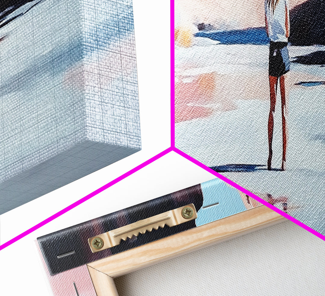 Desert River Scene, Canyon Artwork, Earthy Tones, Southwest Landscape, Minimalist Home Decor, Living Room Print, Canvas Print