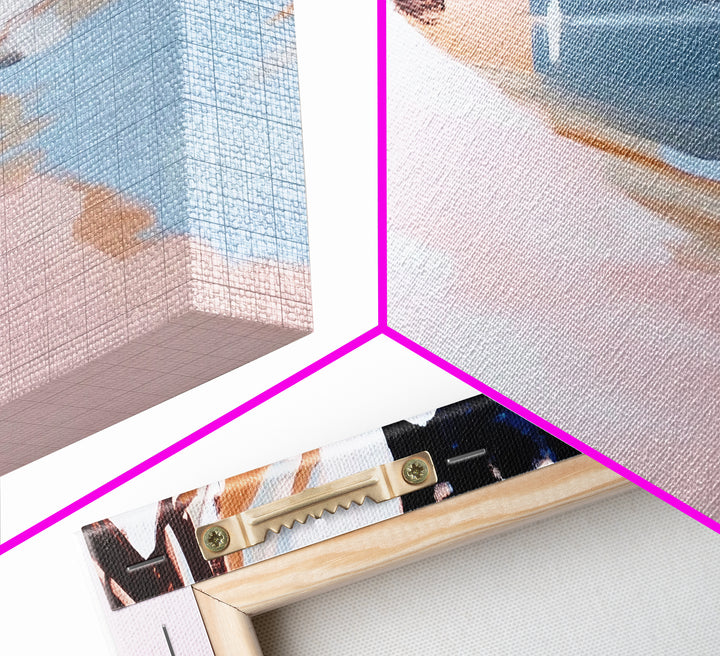 Riverbank Scene, Tranquil Water, Nature Landscape, Minimalist Water Reflection, Boho Earthy Decor, Relaxing Wall Art, Canvas Print