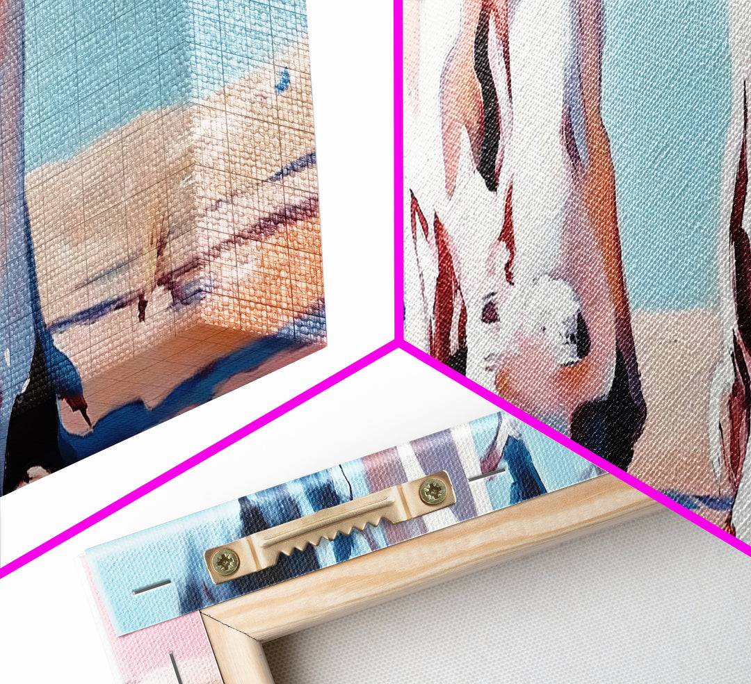 Desert Trees, Minimalist Landscape, Rustic Home Decor, Framed Canvas Print, Living Room Wall Art, Boho Aesthetic, Neutral Nature Art