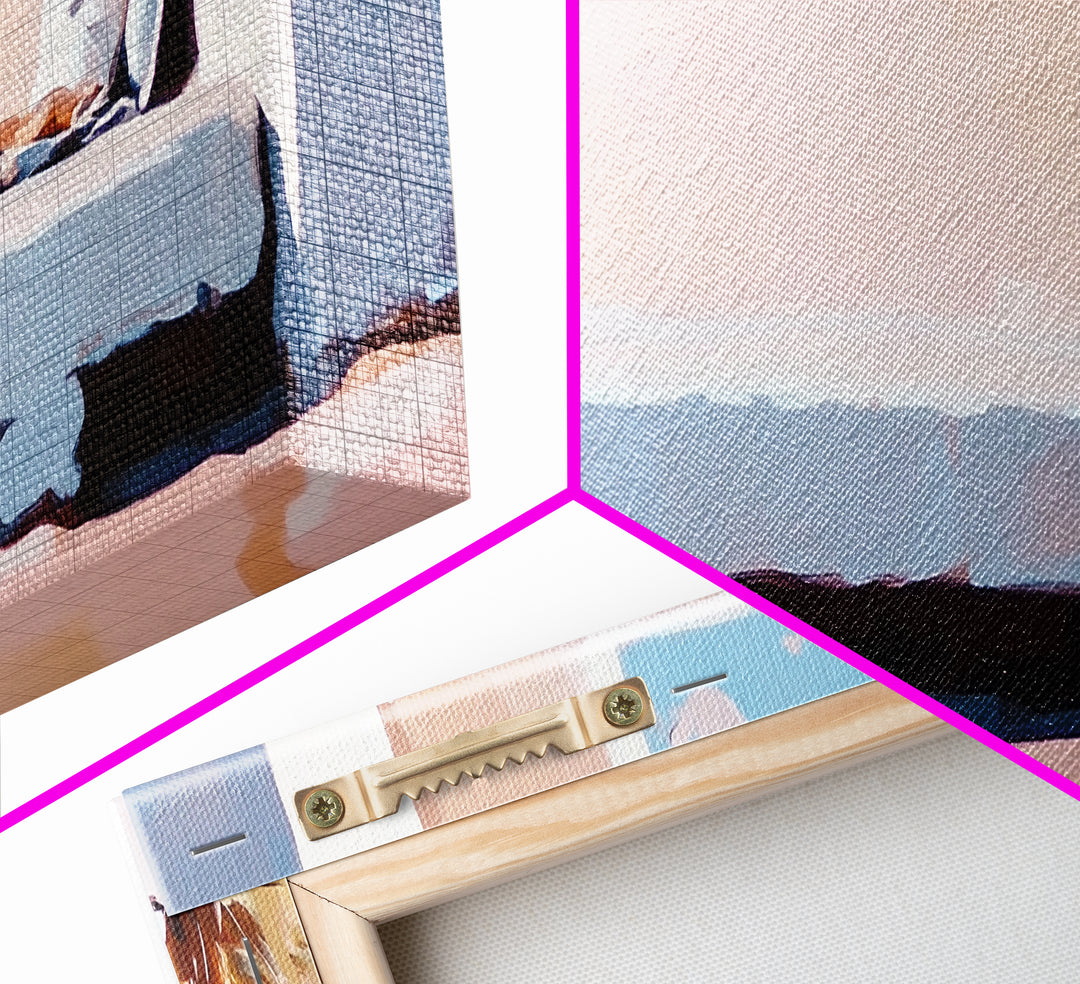 Desert Bench, Cozy Minimalist, Soft Neutral Tones, Boho Retreat, Modern Home Decor, Canvas Print, Living Room Wall Art, Earthy Tones