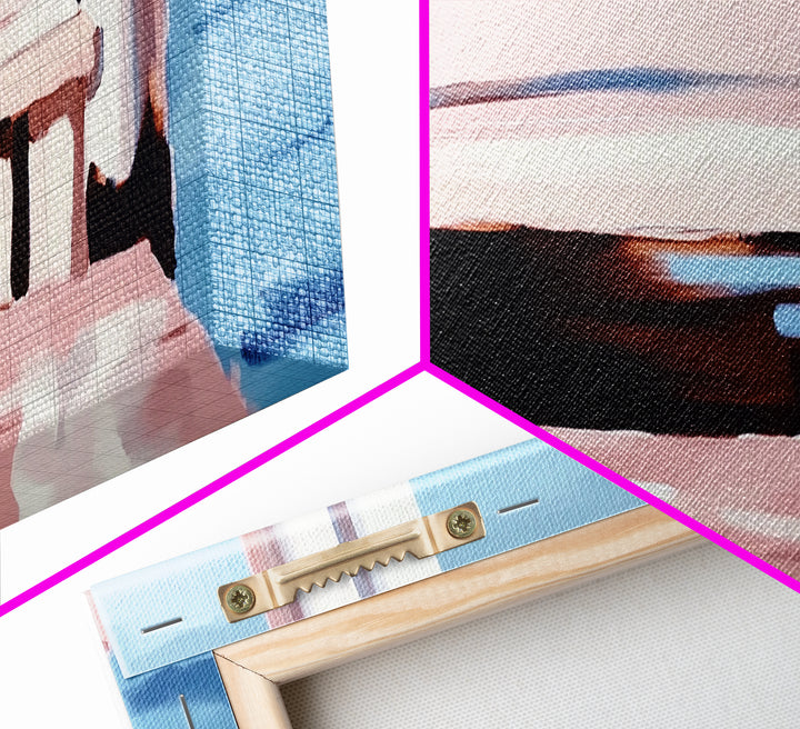 Dock on Water, Serene Reflection, Minimalist Art, Nautical Decor, Canvas Print, Coastal Home Art, Relaxing Wall Art, Lake House Decor