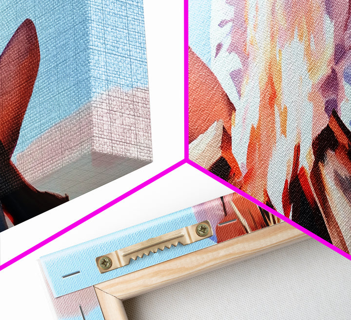 Bonfire Moment, Autumn Night Scene, Outdoor Living Art, Canvas Print, Warm Cozy Decor, Minimalist Fire Painting, Boho Aesthetic