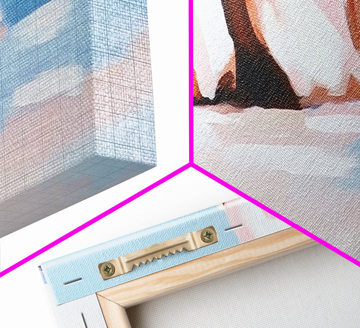 Ocean Breeze, Beach Vibes, Pastel Seascape, Summer Aesthetic, Canvas Print, Coastal Home Art, Boho Wall Art, Bedroom Decor