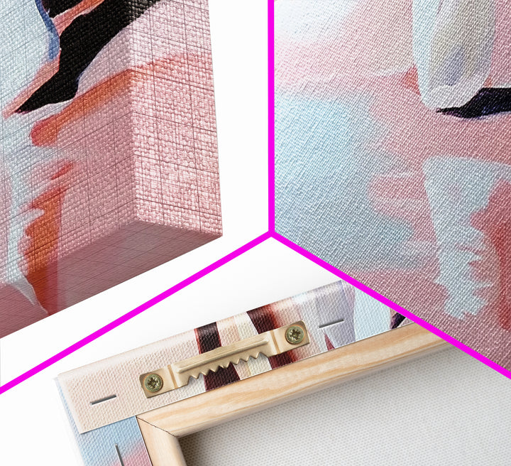 Beach Walk, Coastal Serenity, Minimalist Seaside Decor, Framed Canvas Print, Ocean Aesthetic, Relaxing Artwork, Living Room Wall Art