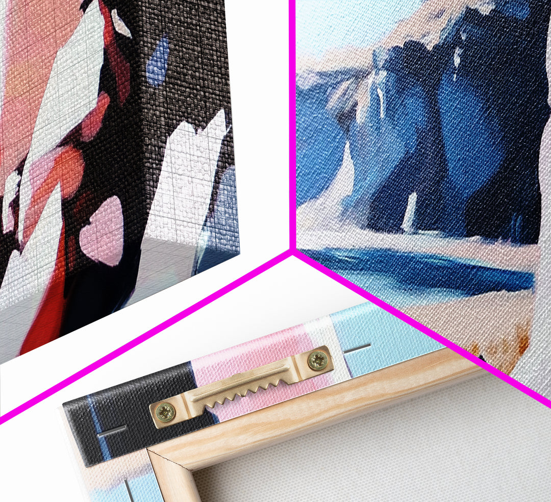 Canyon Cliffs, Desert Landscape, Southwestern Wall Decor, Canvas Print, Boho Aesthetic, Warm Earth Tones, Rustic Home Decor