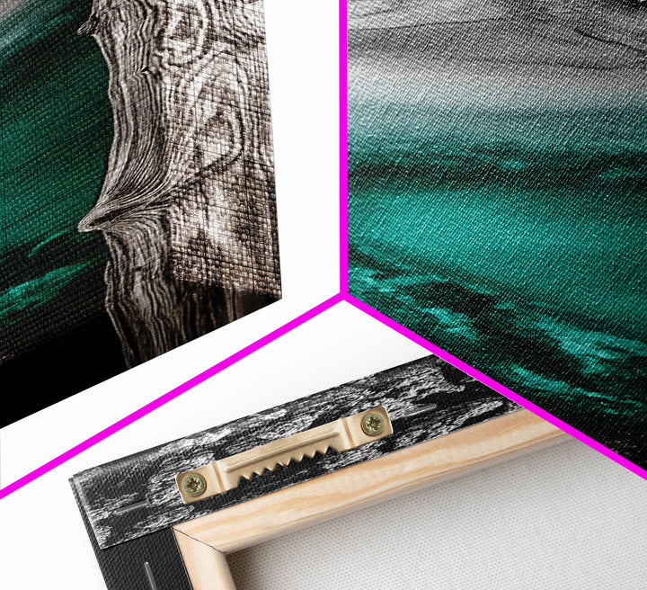 Abstract Landscape, Nature Wall Art, Modern Home Decor, Canvas Print, Blue Green Painting, Living Room Artwork, Large Wall Art