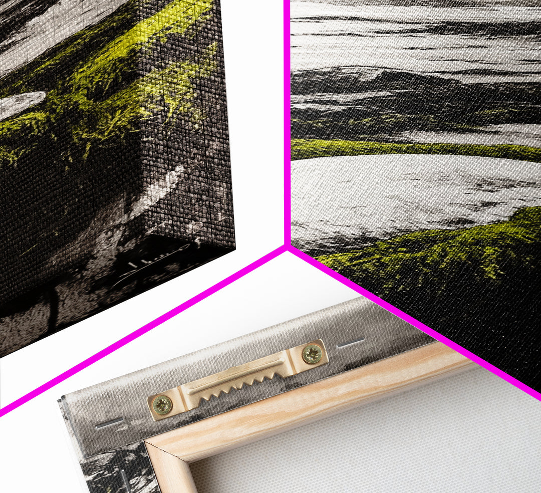 Coastal Rock, Ocean Landscape, Framed Canvas Print, Seascape Wall Art, Beach House Decor, Nautical Artwork, Minimalist Art, Bedroom Art