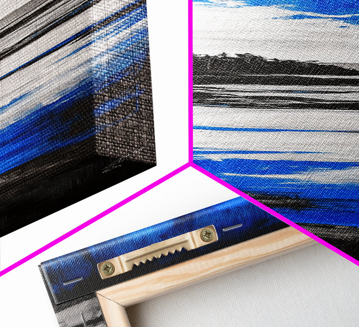 Coastal Serenity, Blue Ocean, Seascape, Canvas Print, Beach House Decor, Modern Wall Art, Minimalist Art, Living Room Wall Art