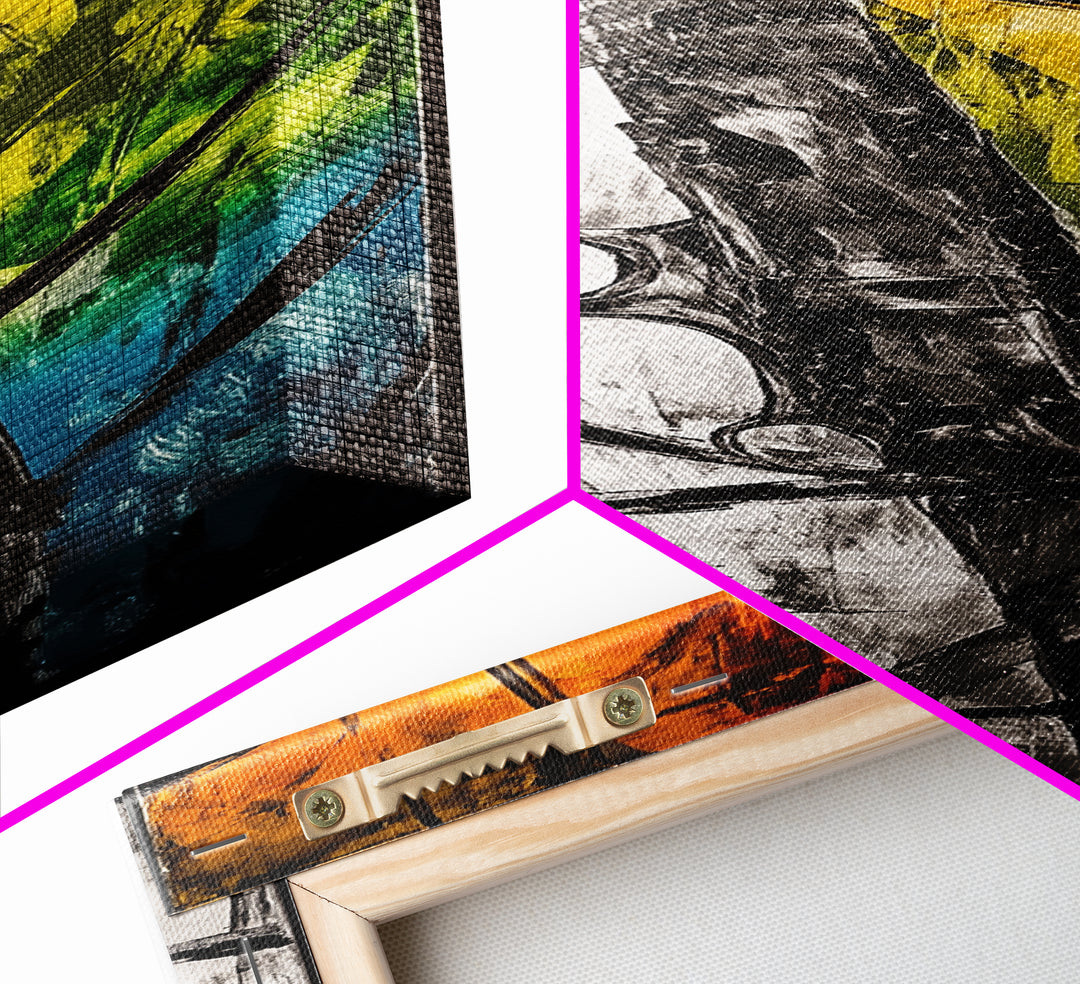 Deep Reflection, Abstract Depth, Textured Artwork, Canvas Print, Modern Living Room Decor, Moody Home Accent, Statement Piece