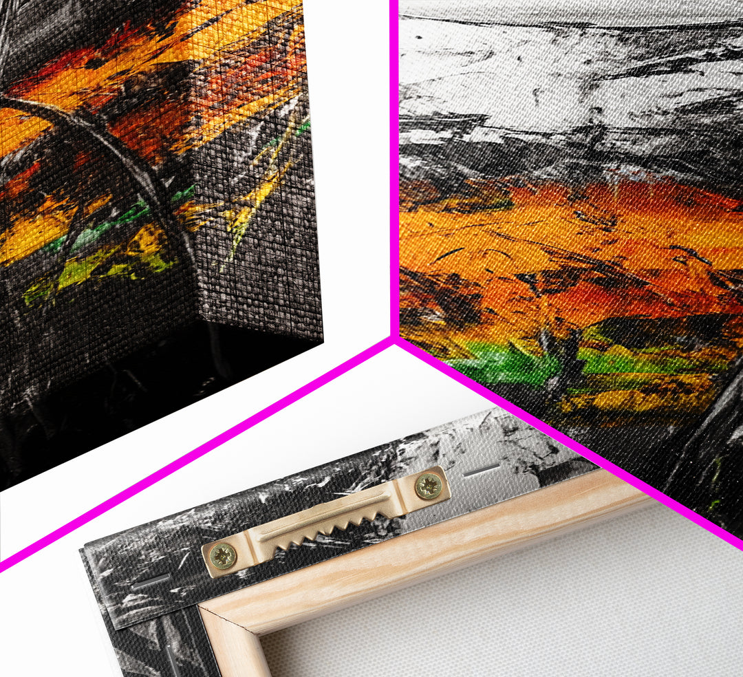 Black and White, Abstract Flower, Textured Modern, Framed Canvas Print, Minimalist Wall Art, Monochrome Decor, Office Artwork