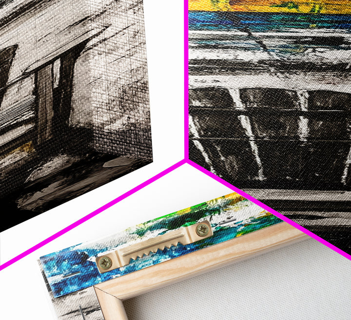 Beach Chair, Coastal Wall Art, Relaxation Painting, Framed Canvas Print, Seaside Decor, Nautical Art, Living Room Wall Art, Summer Vibes