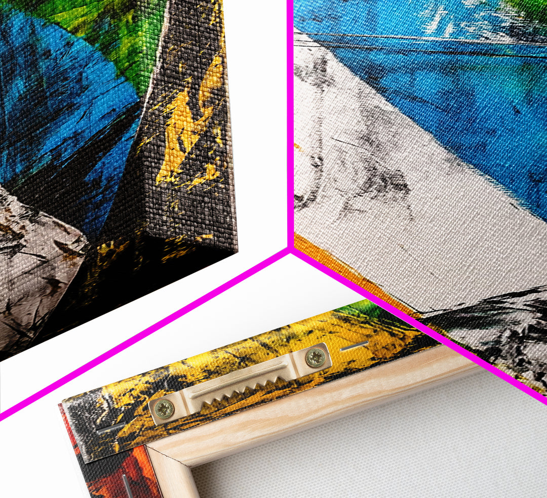 Abstract Shapes, Modern Art, Geometric Canvas Print, Bold Wall Art, Contemporary Home Decor, Large Office Art, Unique Statement Art