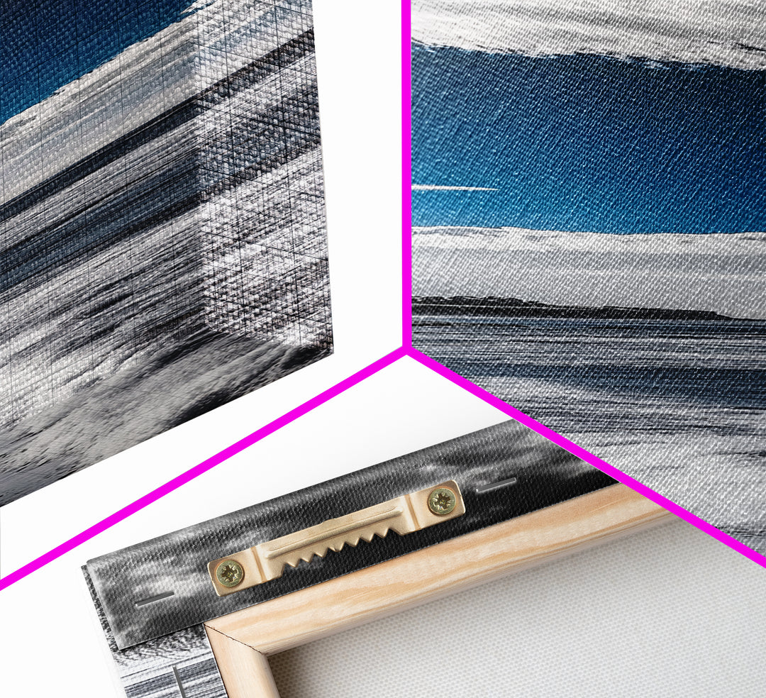 Blue Ocean Waves, Coastal Wall Art, Seascape Photography, Modern Beach Decor, Nautical Art, Living Room Wall Art, Canvas Print