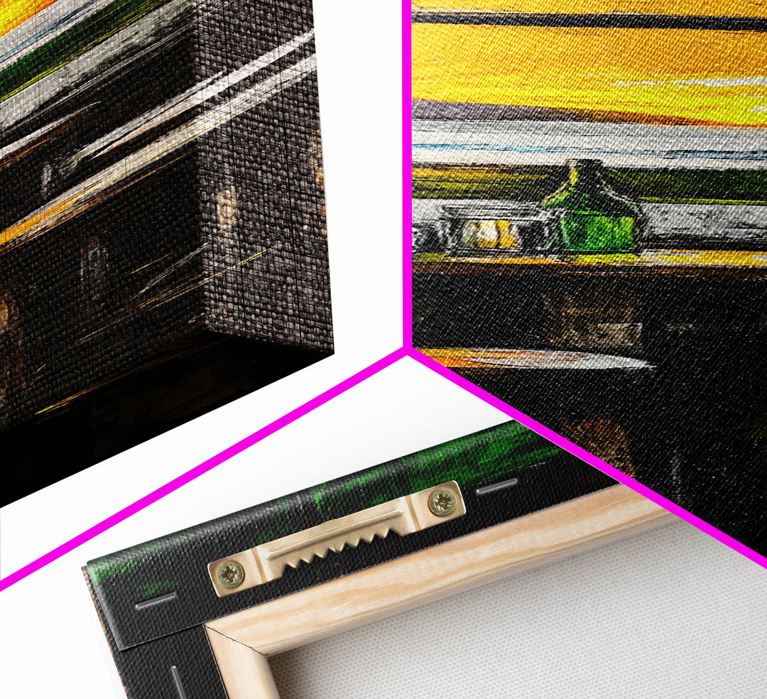 Bar Sunset, Cozy Tavern Art, Rustic Interior Painting, Canvas Print, Warm Evening Decor, Relaxed Home Vibes, Kitchen or Bar Wall Art