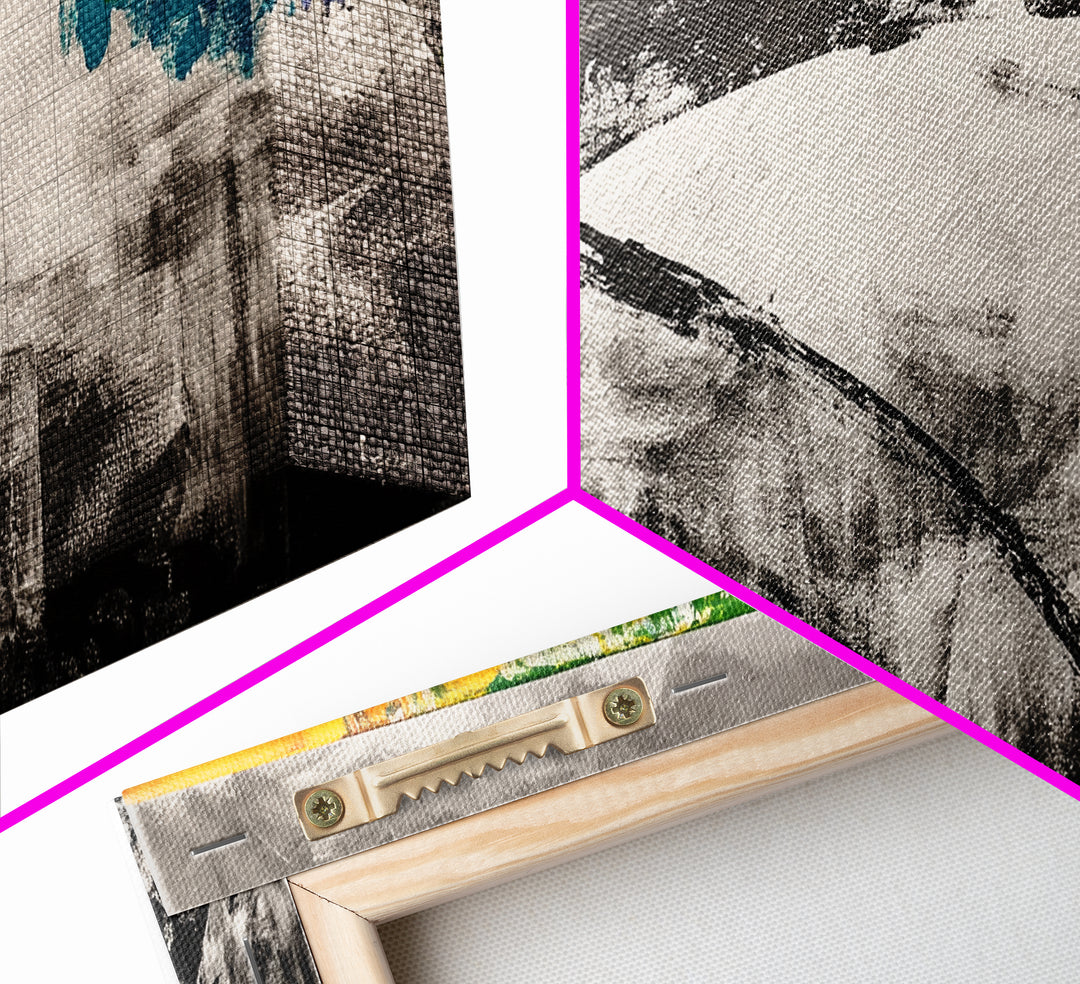 Abstract Arch, Black and White Art, Minimalist Style, Modern Abstract, Contemporary Painting, Neutral Tones, Office Wall, Canvas Print