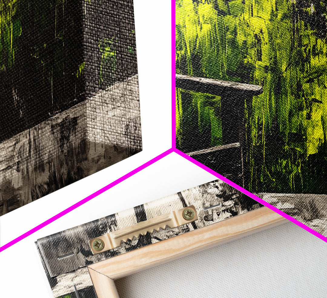 Adirondack Chair, Rustic Decor, Outdoor Art, Nature Print, Cabin Wall Art, Country Home Decor, Farmhouse Wall Art, Framed Canvas Print