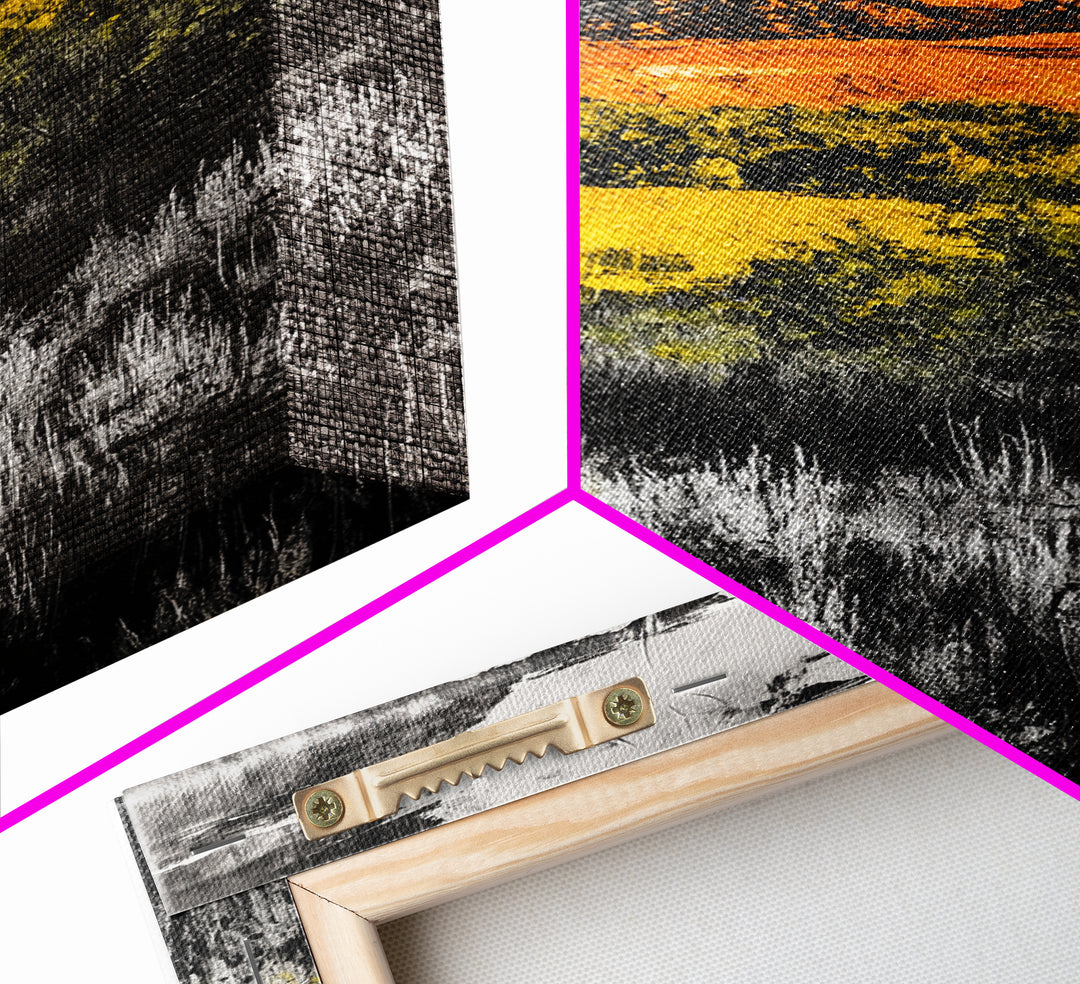 Desert, Canyon Landscape, Western Wall Art, Canvas Print, Rustic Home, Earthy Tones, Living Room Decor, Southwest Aesthetic