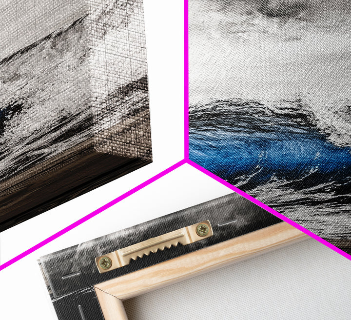 Ocean Wave, Stormy Sea, Dramatic Water, Coastal Art, Canvas Print, Nautical Wall Decor, Living Room Statement Piece, Moody Seascape