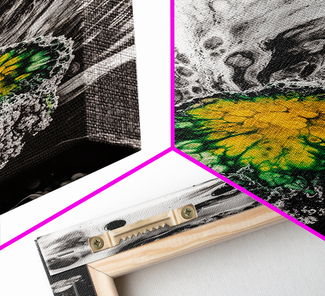 Abstract Fluid Art, Black and White Print, Modern Home Decor, Unique Swirl Art, Office Wall Art, Monochrome Aesthetic, Framed Canvas Print