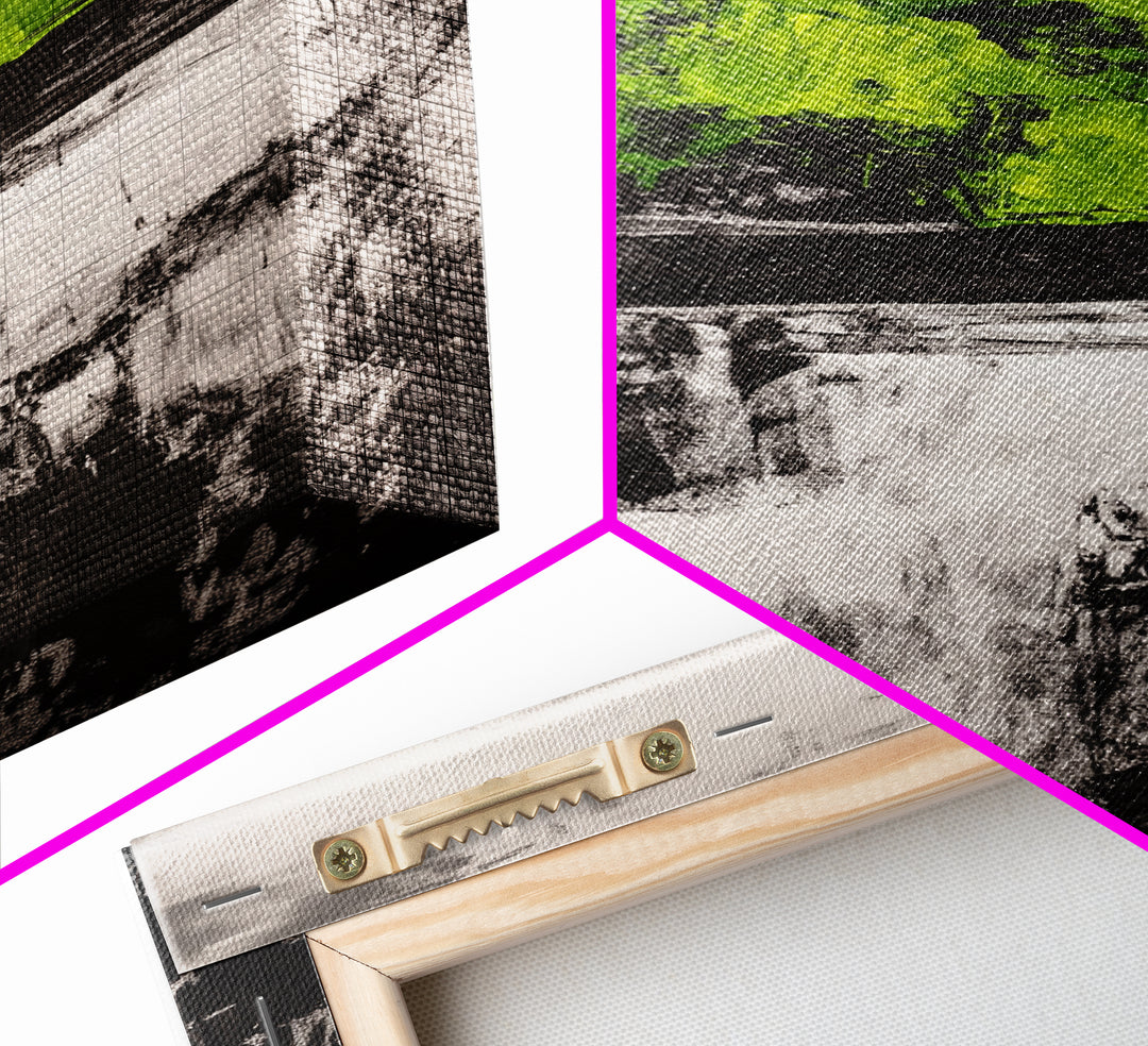 Abstract Art, Green and Black Print, Bold Nature Inspired Decor, Contemporary Wall Art, Modern Home Aesthetic, Framed Canvas Print