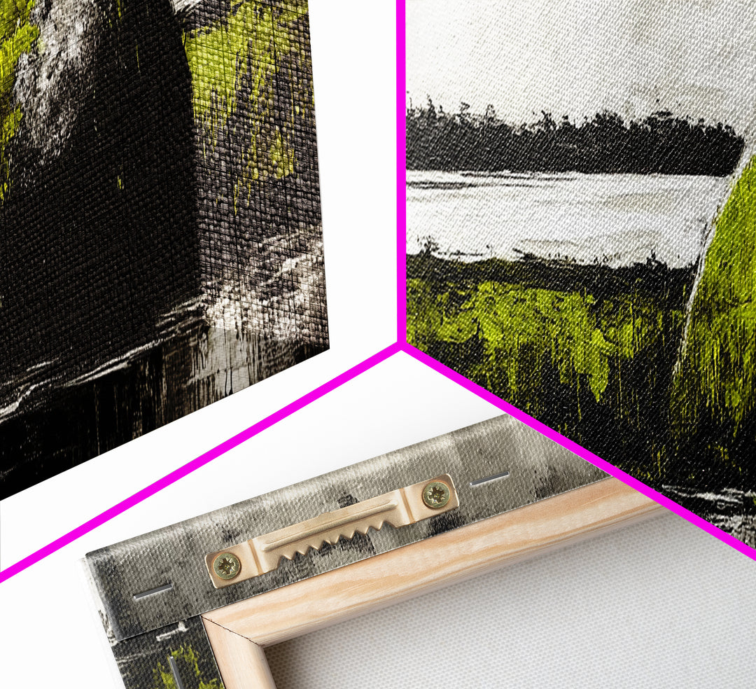 Abstract Hill, Nature Art, Landscape Painting, Contemporary Wall Decor, Framed Canvas Print, Office Wall Art, Earthy Tones, Minimalist Design