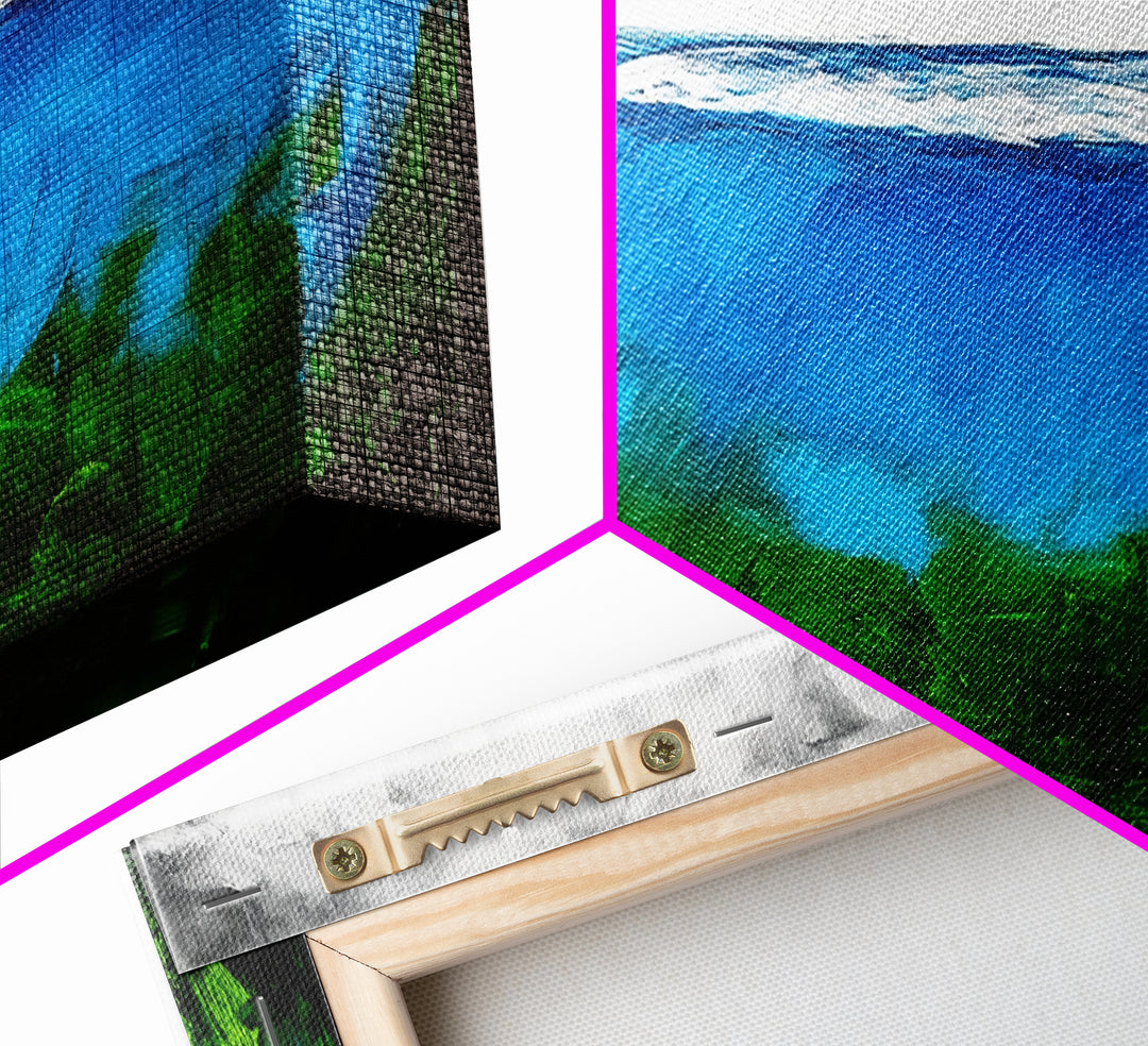 Deep Blue Ocean, Underwater Wall Art, Coastal Decor, Tranquil Seascape, Modern Beach Art, Large Canvas Print, Living Room Art