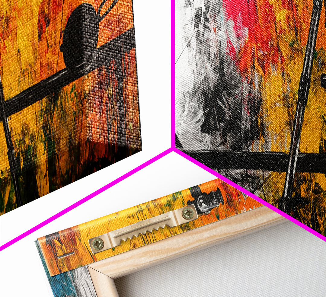 Photographer Tripod, Abstract Art, Framed Canvas Print, Artistic Studio Decor, Modern Wall Art, Creative Home Artwork, Gift Idea