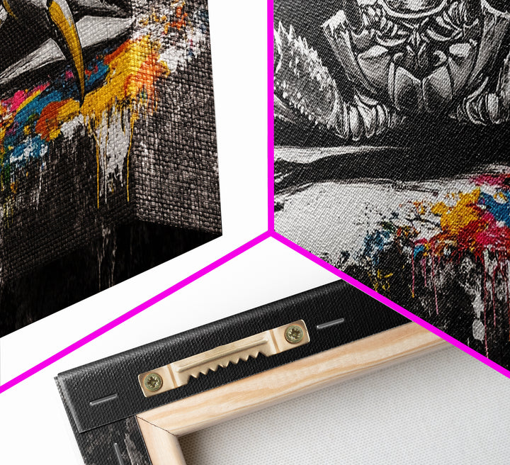 Black and White Crab, Minimalist Marine Art, Bold Nautical Decor, Coastal Kitchen Wall Art, Ocean Inspired Print, Framed Canvas Print