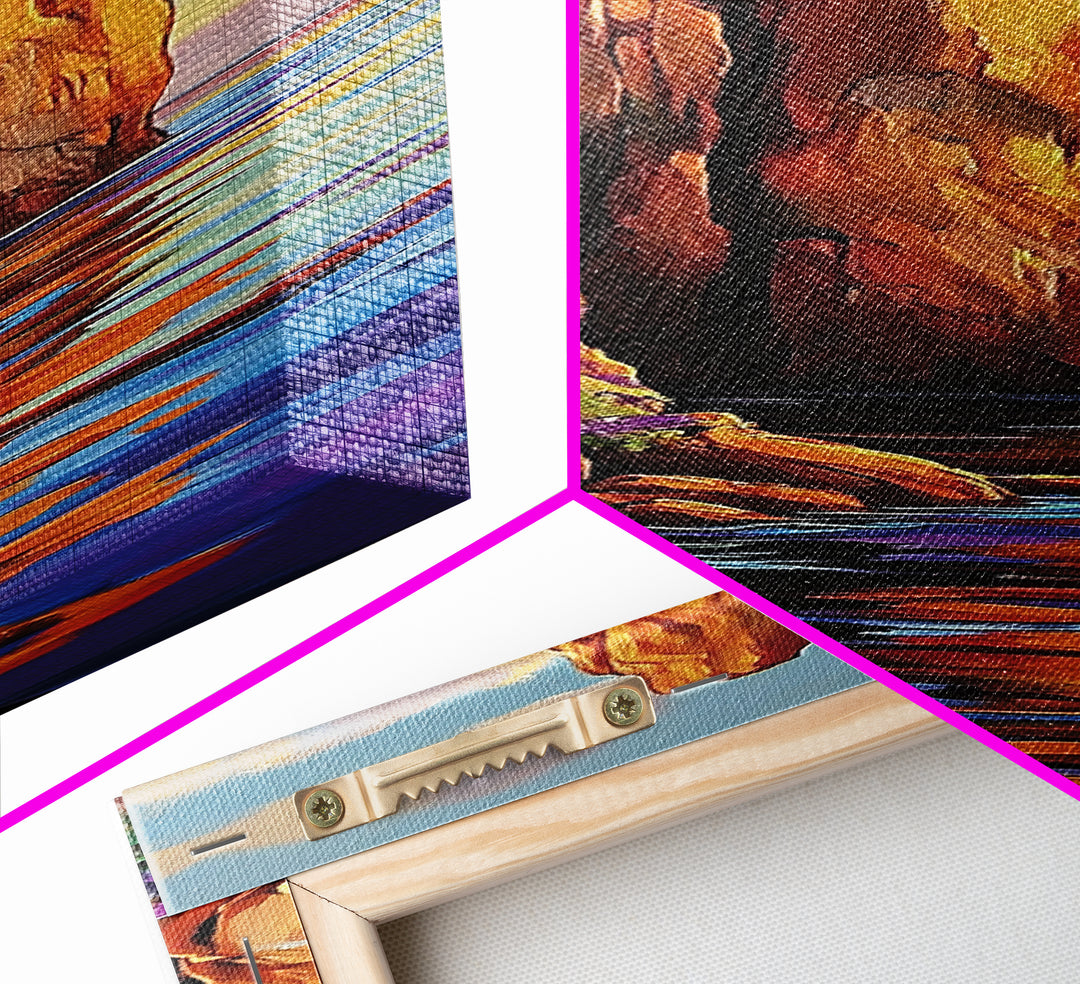 Cliffs, Ocean, Sunset, Majestic Seaside Rock Canvas Print, Bold Coastal Wall Art, Nature Lover Decor, Living Room or Office Art