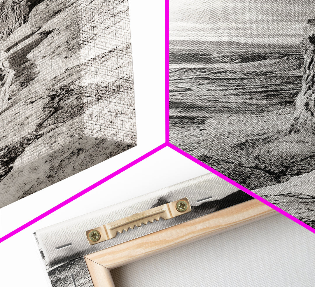 Canyon Cliffs, Desert Rock, Expansive Plateau View, Canvas Print, Living Room Wall Art, Western Decor, Rustic Landscape, Nature Photography