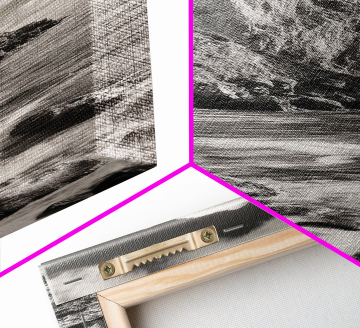 Coastal Cliffside, Seaside Rock Wall, Ocean Wilderness, Canvas Print, Rustic Beach House Art, Adventure Decor, Nature Photography