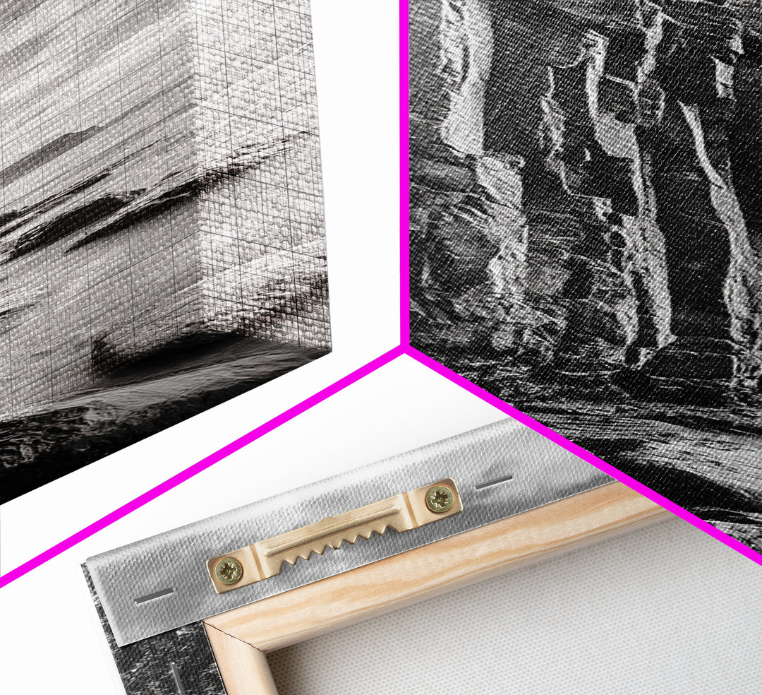 Cliffside Texture, Ocean Rocks, Vertical Landscape, Canvas Print, Modern Coastal Wall Art, Minimalist Nature Decor, Hallway Art