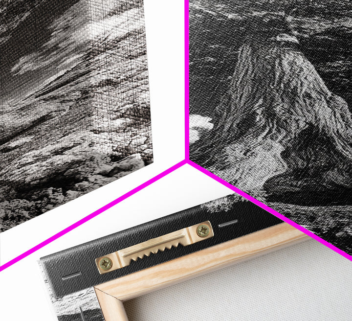 Majestic Tree, Nature Power, Earth Energy, Black White Art, Framed Canvas Print, Modern Rustic Decor, Cabin Wall Art, Tree Lover Gift