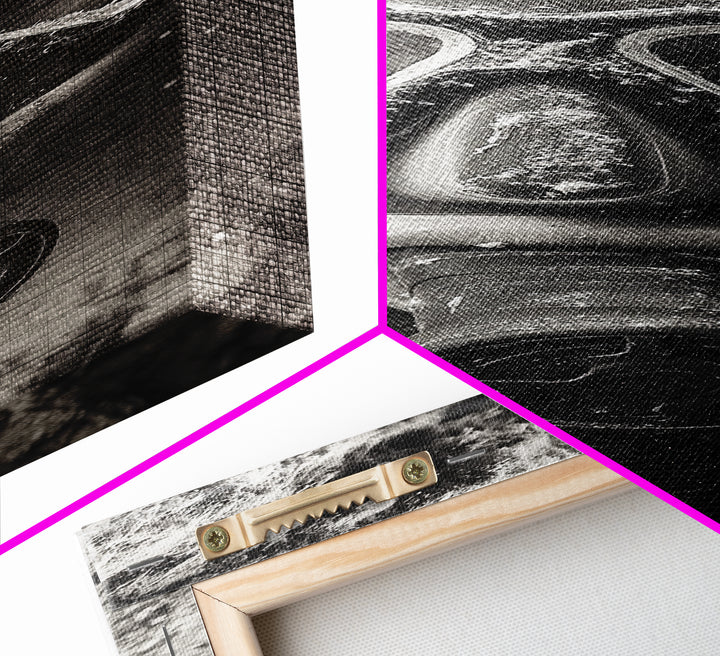 Diver Portrait, Underwater View, Close-Up Eyes, Canvas Print, Adventure Wall Art, Scuba Diving Decor, Unique Bathroom Art, Monochrome Style