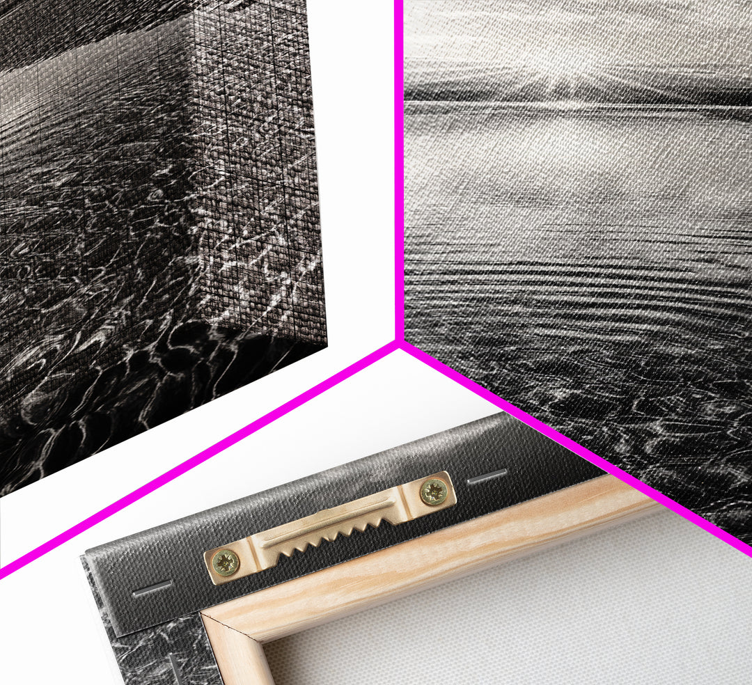 Rippling Water, Pebble Riverbed, Radiant Sunset, Peaceful Reflection, Canvas Print, Zen Art, Bathroom Wall Art, Nature Calm Decor