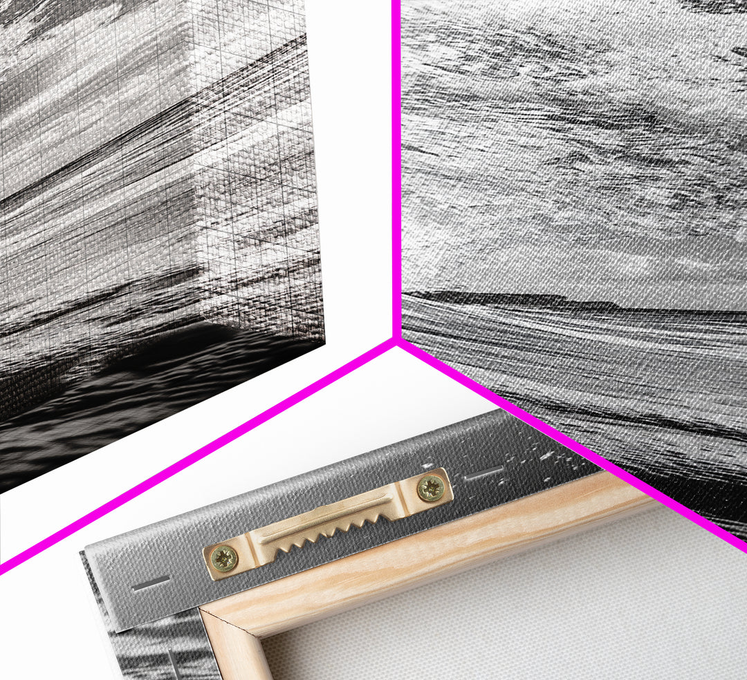 Curling Wave, Ocean Spray, Coastal Energy, Canvas Print, Surf Wall Art, Beach House Decor, Modern Minimalist Ocean Photography