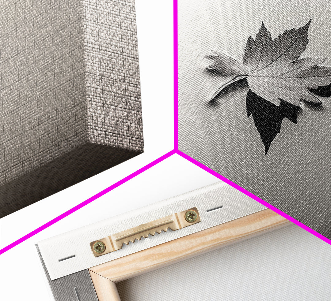 Autumn Leaf, Tranquil Water, Floating Serenity, Soft Tones Nature Art, Canvas Print, Fall Bedroom Wall Art, Minimalist Style