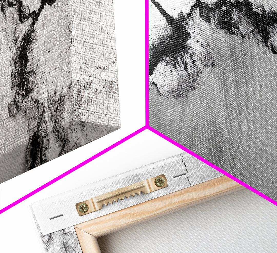 Aerial Desert, Cracked Earth, Modern Texture, Abstract Terrain, Canvas Print, Office Wall Art, Earth Tones, Contemporary Natural Art