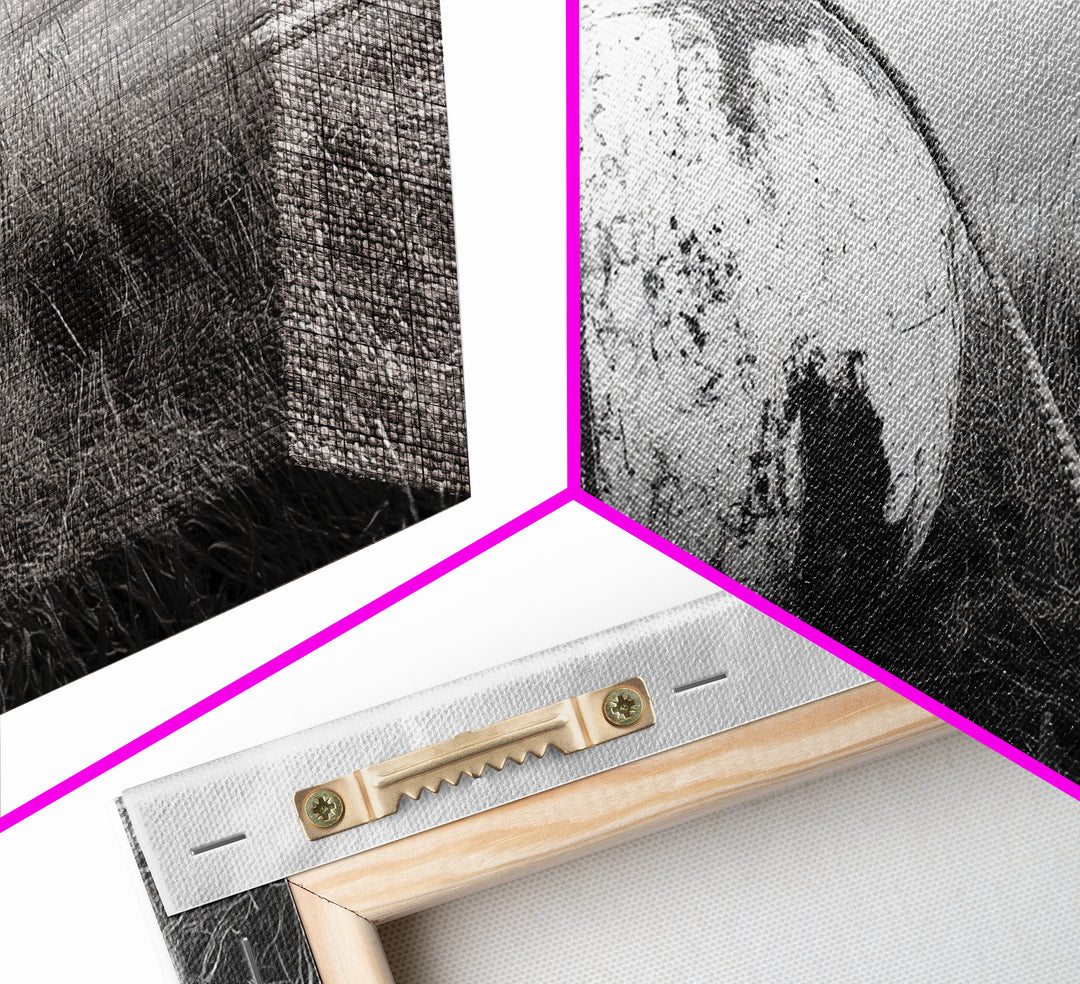 Coastal Buoy, Nautical Sphere, Fishing Rope, Beach Grass, Framed Canvas Print, Coastal Bathroom Art, Seaside Wall Decor, Rustic Style