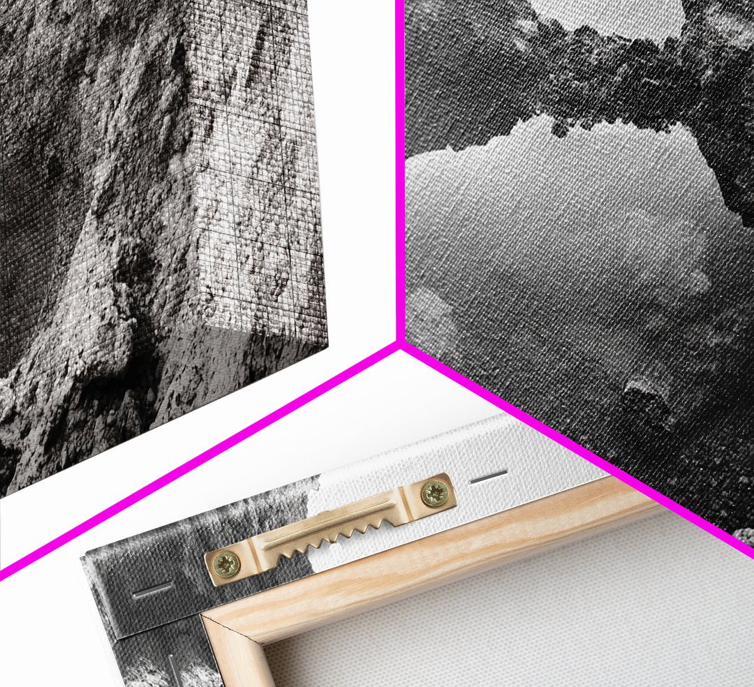 Arch Pool, Stone Lagoon, Natural Wonder, Organic Texture, Minimal Coastal Wall Decor, Canvas Print, Earth Tones Bathroom Art