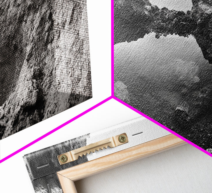 Arch Pool, Stone Lagoon, Natural Wonder, Organic Texture, Minimal Coastal Wall Decor, Canvas Print, Earth Tones Bathroom Art