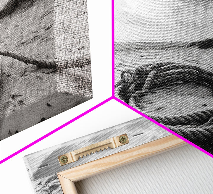 Beach Rope Still, Sand Dune Landscape, Seaside Art, Coastal Minimalist, Canvas Print, Neutral Wall Art, Living Room Coastal Decor, Nautical Style