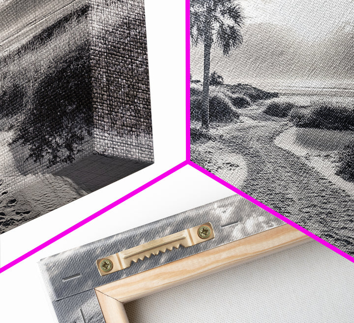 Beach Path Sunrise, Coastal Home, Nature Photography, Framed Canvas Print, Entryway Art, Coastal Grandmillennial Decor, Morning Light Scene