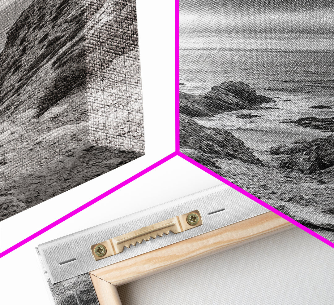 Ocean Cliffs, Rugged Coast, Seascape Photography, Travel Inspiration, Canvas Print, Hallway Wall Art, Coastal Modern Decor, Ocean View