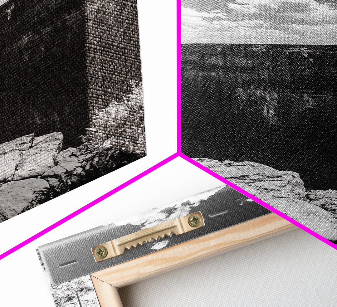 Grand Canyon, Desert, Clouds, Depth - Epic canyon view, Canvas Print, adventurous living room centerpiece, nature-inspired wall art